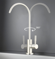 Robinet purificateur d'eau manuel à osmose inverse en acier inoxydable 304, rotation à 360 degrés, pour cuisine et usage domestique, design élégant, produit phare
