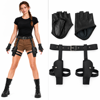 Étui à pistolet en cuir pour ceinture, style western, viking, Renaissance, cowboy, accessoires de costume pour Halloween, cosplay, TV et cinéma, Resident Evil
