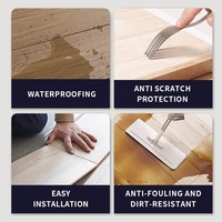 Revêtement de sol SPC durable, anti-corrosion et imperméable avec installation par clic pour usage intérieur dans les applications de villas
