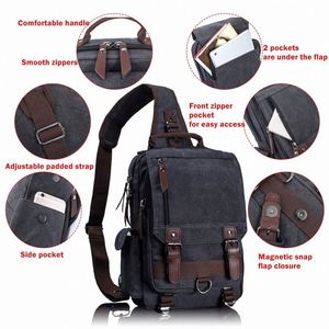 Free Sample OEM Factory Luxury Recycled Polyester Large Waterproof Hiking Shoulder <b>Messenger</b> <b>Bag</b> Cross Body <b>Bag</b> For <b>Men</b> And - Product Image 2