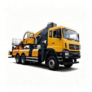 รถบรรทุกติดตั้งแท่นยกเคลื่อนที่ 55 เมตร ยี่ห้อจีน OEM รุ่น DONGFENG 6X4 แบบยืดหดได้ สำหรับงานซ่อมบำรุงและบริการ - Product Image 1