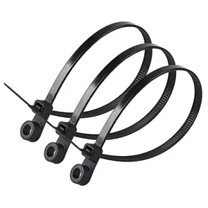 Free sample pin clip mounted head cable ties with hole