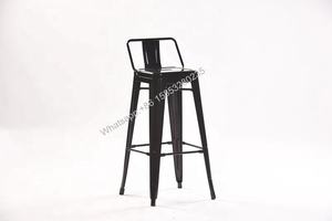 كرسي توليكس أسود/أبيض/أزرق/خمر ، كرسي مطعم صناعي معدني توليكس لتناول الطعام ، مقعد بار مقهى بستول - Product Image 2