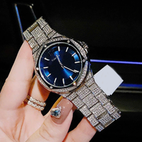 MKOriginals – montre à Quartz pour femmes, bracelet en acier inoxydable avec diamants, boîtier irrégulier, mode luxe, montre-bracelet pour dames