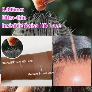 Perruques sans colle <span class=keywords><strong>Nu</strong></span> Look Hair Straight 13x6, cheveux humains, dentelle transparente HD, perruque frontale en dentelle, cheveux humains naturels pour femmes noires - Product Image 3