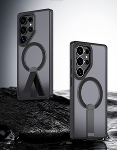 Étui magnétique avec béquille pour Samsung Galaxy S26 S25 S24 S23 Ultra, coque de téléphone antichoc transparente mate - Product Image 4