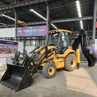Retroexcavadora de 8 Toneladas y 74kw de Venta Caliente, Suministro Directo de Fábrica, Multiusos para Excavación, Carga, Nivelación y Demolición