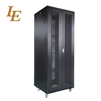 EIA ANS RS-310-D 19 inci IEC297-2 standar 42U rak Server berlubang rak berdiri lemari terbuka ganda