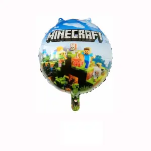 Minicraft תקע נושא משחק יום הולדת קישוט סתיו חבר 'ה בלונים אספקה