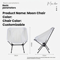 Chaise pliante d'extérieur pratique, chaise de camping, chaise de plage, tabouret de pêche, chaise lune ultra-légère en alliage d'aluminium - Mobilier d'extérieur