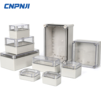 Boîte de jonction en plastique ABS certifiée CE IP67 étanche à la poussière pour boîtiers d'instruments électroniques extérieurs personnalisables