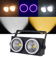 2x100W Pixel COB LED Blinder RGB Pixel Ring pour DJ Disco Party Events DMX Sound Audience Light Stage Effect for Bar & Show