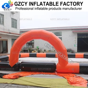 Piste de course gonflable personnalisée en PVC Oxford pour karting et quad - Installation facile - Jeux de plein air stimulants - Product Image 6