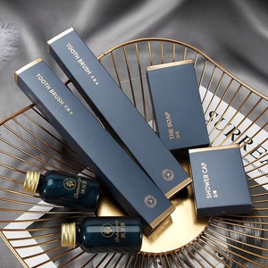 高級カスタムホテルアメニティキット使い捨て歯ブラシミニシャンプーゲストスリッパセット - Product Image 3