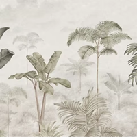 Beaux arbres de forêt tropicale humide et papier peint mural imperméable à l'humidité pour ajouter une ambiance naturelle à n'importe quelle pièce