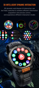 Reloj Inteligente Deportivo DT08 Resistente al Agua 3ATM, 1100mAh, Linterna, Brújula, Pantalla de 1.7'', Llamadas Bluetooth, +100 Modos Deportivos, Dafit, Redondo, para Exteriores - Product Image 5