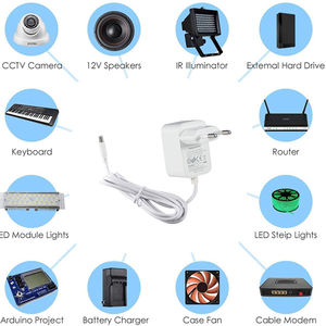 Enchufe DE LA UE 5 V 1A 5W Adaptador de corriente 100-240V 50-60Hz Entrada de CA <span class=keywords><strong>a</strong></span> CC 5 voltios Adaptador de fuente de alimentación de 1 Amp con punta de CC de 5,5mm x 2,5mm - Product Image 6