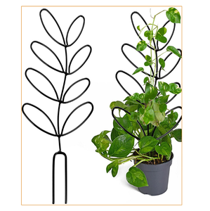 2 supports de pot en fer, <span class=keywords><strong>support</strong></span> de plantes de jardin, cadre de <span class=keywords><strong>support</strong></span> pour plantes grimpantes, <span class=keywords><strong>support</strong></span> de pot de fleurs, poteau fixe de jardin - Product Image 4