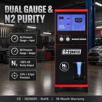 GATmatic GN-4000S Gonfleur automatique d'azote pour pneus, chargeur N2, gonflage rapide sous vide, pureté 97%, réservoir 50L, certifié CE