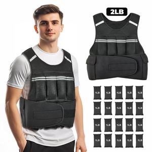 Adjustable <b>Weighted</b> <b>Vest</b> Women Men with Reflective Design Running <b>Vest</b> for Strength <b>Training</b> Walking Jogging Weightlifting - Product Image 4