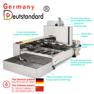 Hot bán 4 hàng tự động <span class=keywords><strong>mini</strong></span> <span class=keywords><strong>Donut</strong></span> <span class=keywords><strong>Donut</strong></span> chiên Máy Maker với CE - Product Image 2