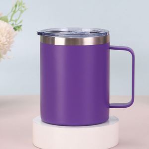 Tasse de voyage isotherme à double paroi en acier inoxydable 304, personnalisable, avec revêtement en poudre, pour le bureau, la maison et le bar – Meilleure vente - Product Image 3