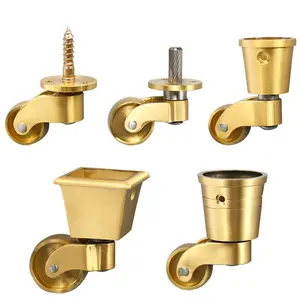 HOONE New Arrival castor wheels premium oem factories Brass trolley different type heavy duty caster wheel