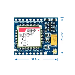 SIM800C โมดูล GSM GPRS 5V/3.3V TTL รองรับการปรับใช้โปรแกรม STM32 C51 พร้อมบลูทูธและ TTS - Product Image 1