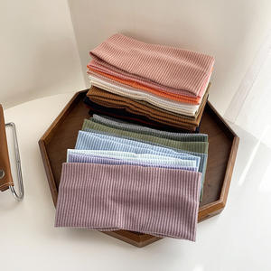 Fascia per Capelli da Trucco Viso da Donna di Grande Successo, Accessorio Morbido alla Moda in Maglia Elastica a Tinta Unita con Bordo Largo per Sport - Product Image 4