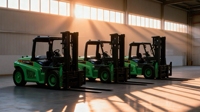 Chariot élévateur électrique contrepoids 6 tonnes RKF60 à batterie lithium, tables élévatrices pour la manutention des matériaux, service OEM, chariot élévateur électrique