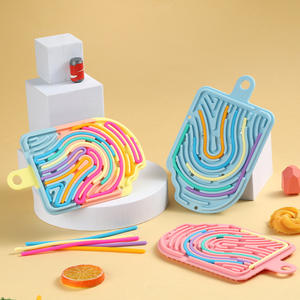 Brinquedo Sensorial de Silicone Dupla Face para Crianças, Quadro de Atividades Calmantes, Brinquedo Educacional para Bebês - Product Image 1