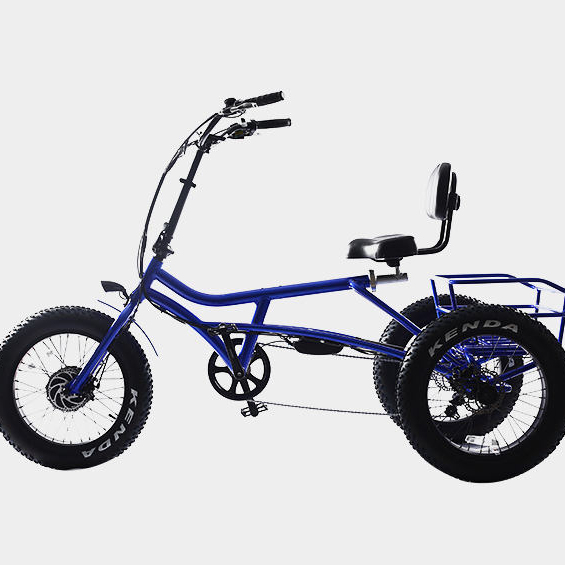 Quality Guaranteed 48v 500w 3 Wheel Electric Cargo Bike Iron Electric Fat Tire Bike Frame Bicycle Ebike