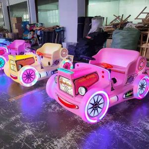 Voiture tamponneuse électrique carrée en plastique pour enfants, lumineuse, classique, double, pour usage extérieur, domestique, en centre commercial et à l'école, pour divertissement parent-enfant - Product Image 3
