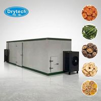 Industriële meerlaagse hetelucht fruitdroogmachine van roestvrij staal