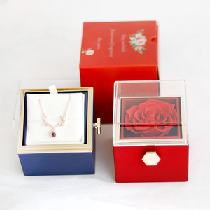 Collar de Cassette giratorio AX-27 Everrose en caja de regalo Idea Original <span class=keywords><strong>para</strong></span> mamá esposa regalo de Navidad de aniversario de cumpleaños de mujer - Product Image 4