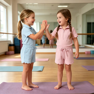 OEM ODM Custom Logo High Elasticity Heat Transfer Printing Short Sleeve Girls Romper for Professional <b>Gymnastics</b> - Product Image 1