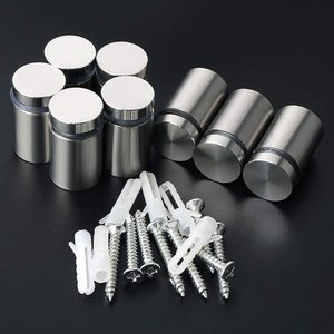 Placa acrílica de acero inoxidable para clavos, accesorios decorativos fijos, tornillos para publicidad - Product Image 1