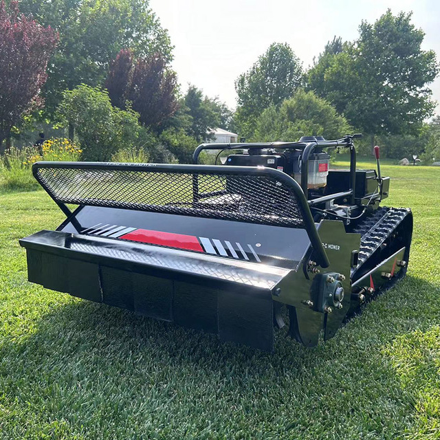 16Hp Big Power Diesel Engine Cutting Width 1M Remote Control Mulcher Home Garden Farm Use Flail Mower Hammer Blades Lawn Mower