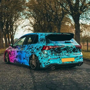 Film de protection pour véhicule NIKO, design imprimé camouflage, plusieurs couleurs, rose brillant, autocollant en vinyle pour voiture, film de protection automobile - Product Image 3