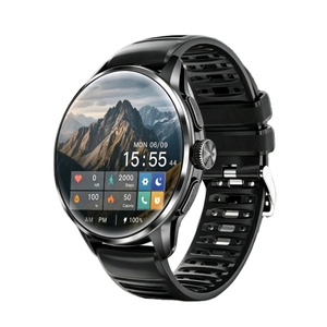Reloj Inteligente con Pantalla AMOLED Redonda, Caja de Acero Inoxidable, Correa de Silicona, Pantalla Táctil, Monitor de Ritmo Cardíaco, Monitor de Sueño, GPS, NFC, Unisex - Product Image 1