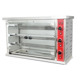 <span class=keywords><strong>Macchina</strong></span> <span class=keywords><strong>per</strong></span> Pollo Arrosto a Gas/GPL con 3 Aste Rotanti Automatiche <span class=keywords><strong>per</strong></span> Pollo Arrosto e Zampa di Maiale Croccante, Capacità 15-18 Polli - Product Image 1