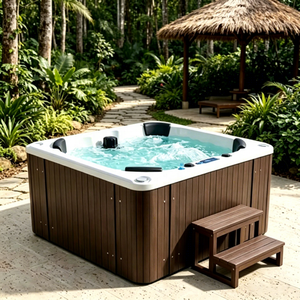 Jacuzzis Exteriores para 4 Personas en Venta a <span class=keywords><strong>Precio</strong></span> Económico, Bañeras de Hidromasaje Acrílicas de Lujo, Spa <span class=keywords><strong>Exterior</strong></span> - Product Image 1
