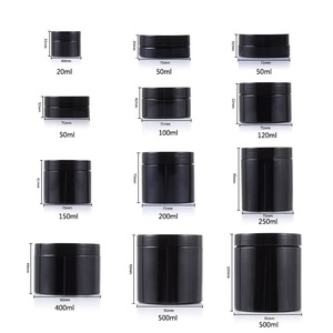 2 oz 4 oz 8 oz 16 oz 32 oz <strong>Plastic</strong> <strong>Jars</strong> Clear PET <strong>Straight</strong> <strong>Sided</strong> <strong>Jars</strong> Black Smooth Lined Caps for Storage