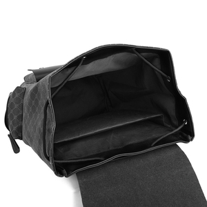 Large Capacity Waterproof PU <strong>Backpack</strong> with Geometric Pattern Polyester Lining Zipper Closure <strong>for</strong> <strong>Travel</strong> and Computer Storage - Product Image 5