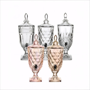 Dispensadores de Bebidas de Vidrio de 2L, 3L y 5L, <span class=keywords><strong>Dispensador</strong></span> de Jugo, <span class=keywords><strong>Dispensador</strong></span> de <span class=keywords><strong>Agua</strong></span> de Vidrio para Supermercados y Regalos - Product Image 3