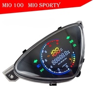 Speedometer Digital Motor Plastik Baru 12V untuk Yamaha MIO AMORE / MIO Smile / EGO V1 Panel Instrumen 0-99km/jam