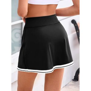 Fisoew Pantalones cortos deportivos para mujer, para golf y tenis, cintura elástica, de secado rápido, con bolsillos, ropa de entrenamiento de verano - Product Image 2