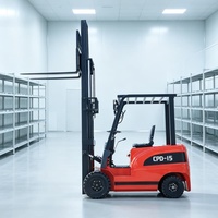 Produit en promotion : Chariot élévateur électrique contrepoids de 1,5 tonne, tout-terrain, hydraulique, neuf, à vendre