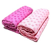 Toalla de yoga Plum Blossom Point Rectangle de 183 cm, absorbente del sudor, plegable, antideslizante, manta de fitness para el hogar, modelo 027