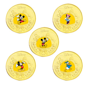 Monete Commemorative Placcate in Oro a Tema Paperino, Stile Anime Americano, da Collezione - Product Image 1